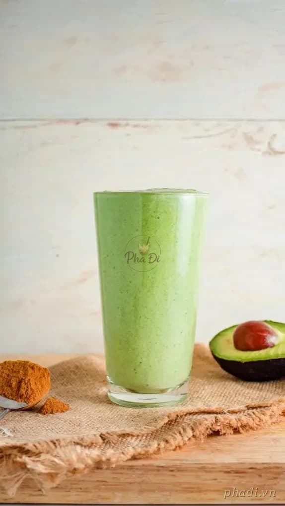 Sinh tố bơ sữa dừa sấy lạnh