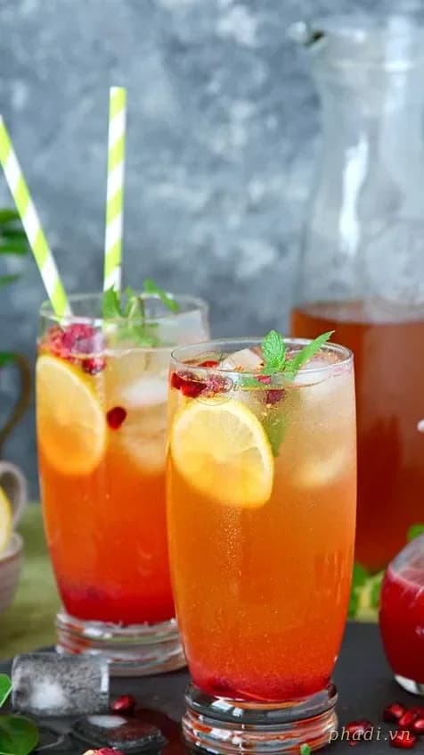 Trà lựu bạc hà chanh