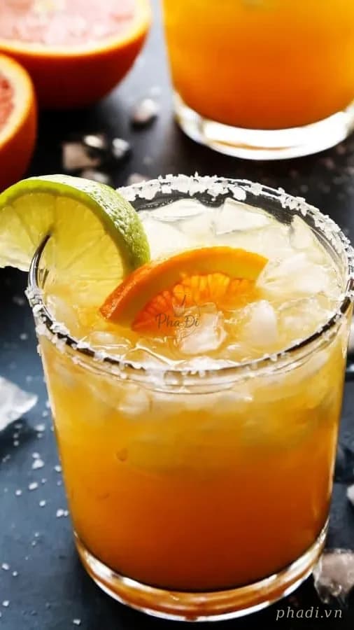 Mocktail Margarita muối viền